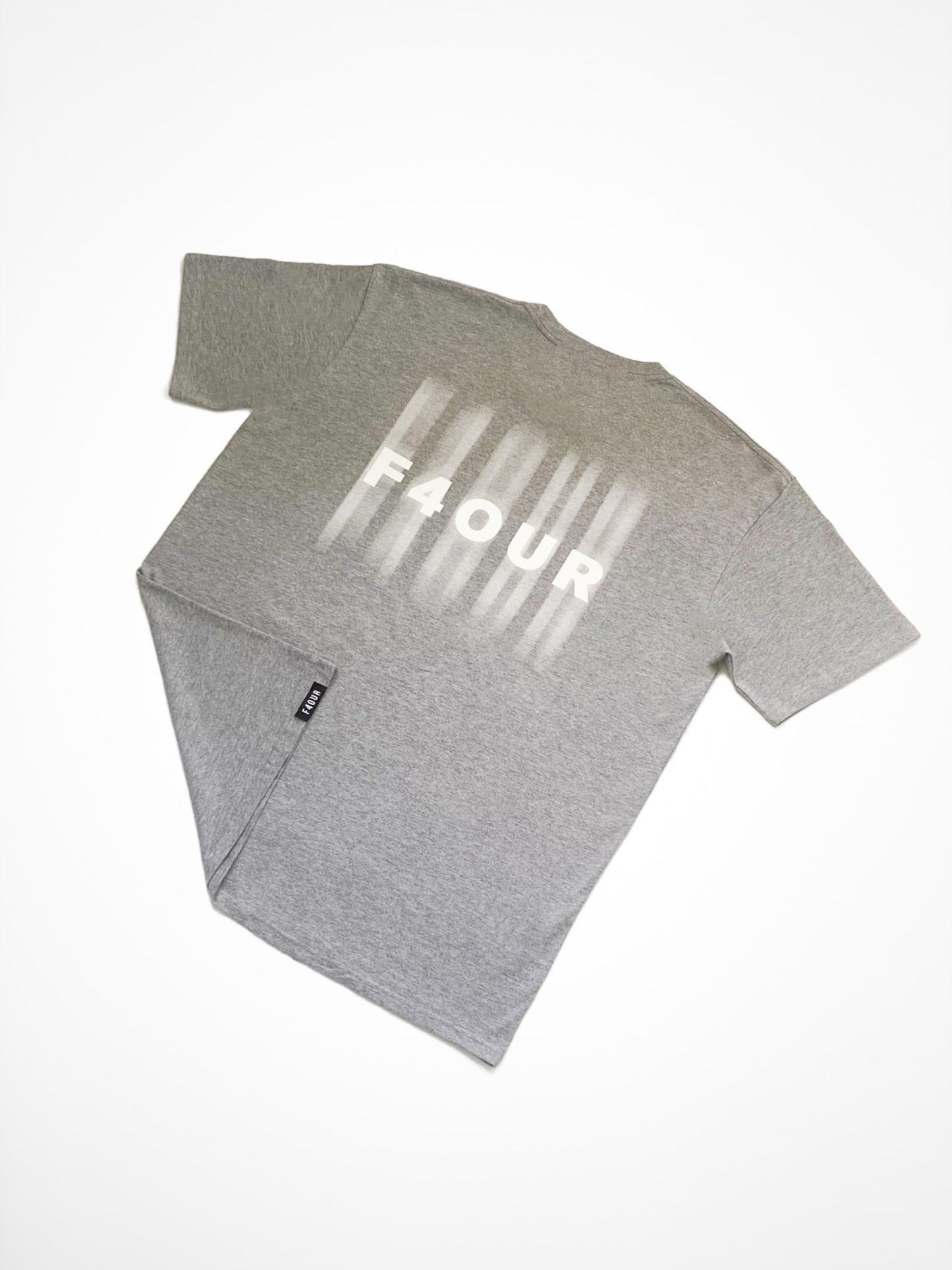 Grey with white print Classic Tee