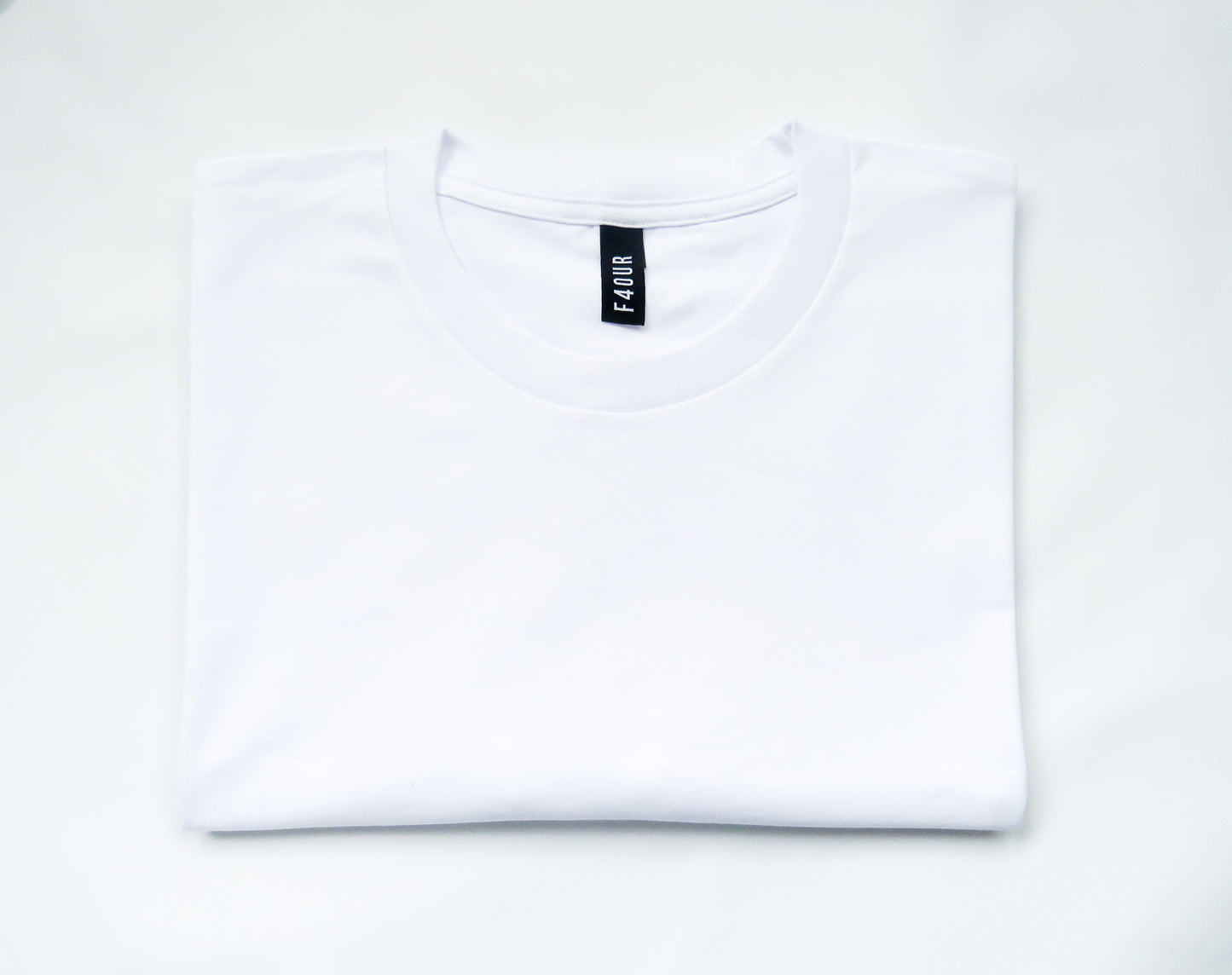 White with grey print Classic Tee