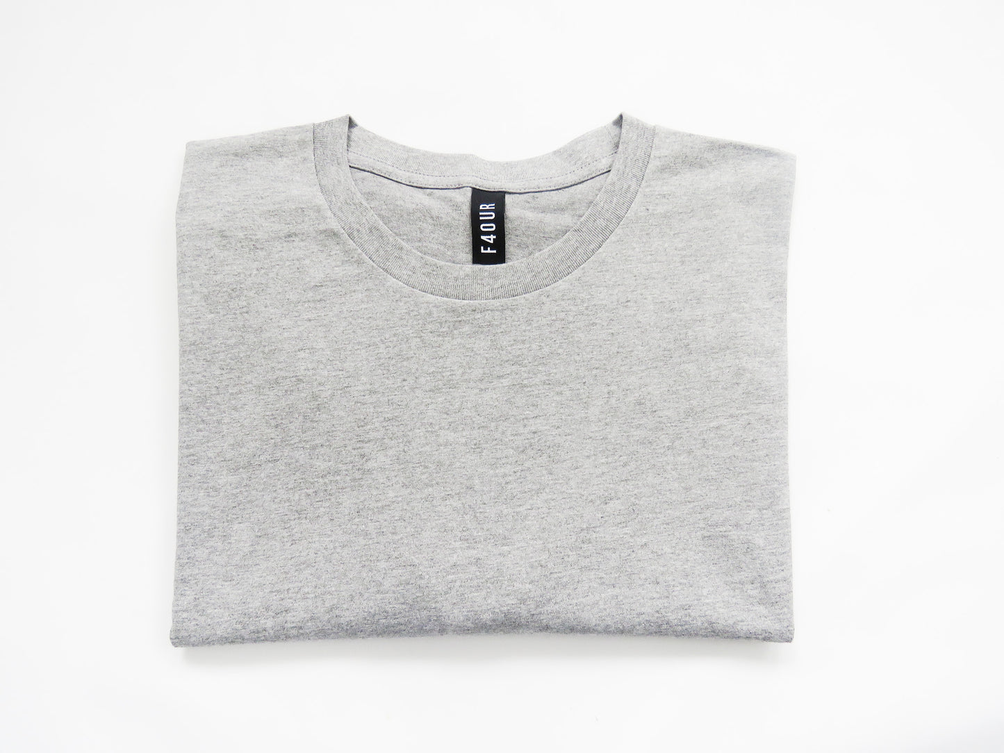 Grey with white print Classic Tee