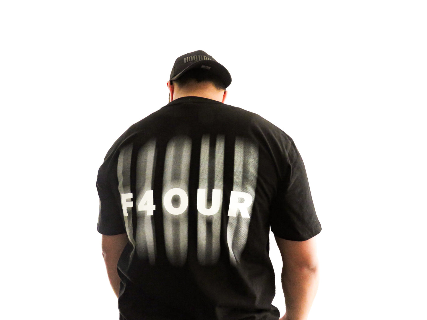 Black with white print Classic Tee